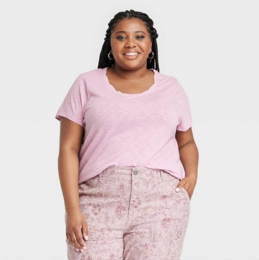 Knox Rose Pink Short Sleeve Top